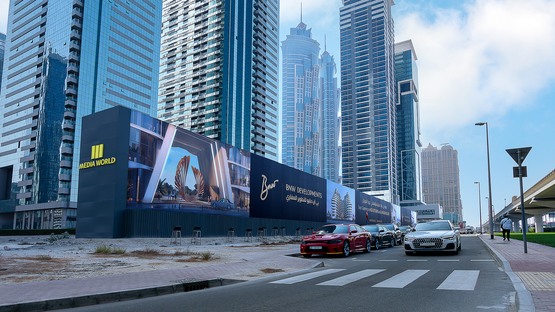 Business Bay Hoarding